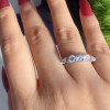 1.75ct Round Cut White Sapphire Wedding Band