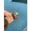 1.5ct Round Cut White Sapphire 2pcs Bridal Set