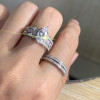 1.5ct Marquise Cut White Sapphire 5pcs Bridal Set