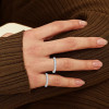 3.2ctw Round Cut White Sapphire Eternity Band
