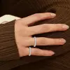 3.2ctw Round Cut White Sapphire Eternity Band