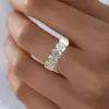 10ctw Oval Cut White Sapphire Classic Eternity Ring