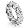 10ctw Oval Cut White Sapphire Classic Eternity Band