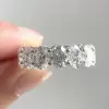 10ctw Oval Cut White Sapphire Classic Eternity Band
