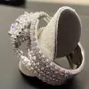 3.8ct Round Cut White Sapphire Three-piece Wedding Ring Set