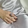 2.5ct Radiant Cut White Sapphire 2pcs Bridal Set