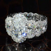 4.8ct Halo Oval Cut Eternity Shank Luxurious Engagement Ring