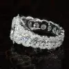 4.8ct Halo Oval Cut Eternity Shank Luxurious Engagement Ring