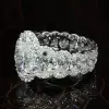 4.8ct Halo Oval Cut Eternity Shank Luxurious Engagement Ring