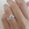 Classic Round Cut White Sapphire Engagement Ring