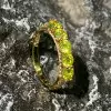 1.2ct Five-Stone Round Cut Peridot Wedding Band