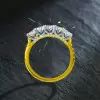 1.2ct Five-Stone Round Cut White Sapphire Wedding Band
