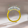 1.2ct Five-Stone Round Cut White Sapphire Wedding Band