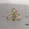 3ct Bezel Set Oval Cut Simple Modern Engagement Ring