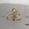 3ct Bezel Set Oval Cut Simple Modern Engagement Ring