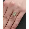 3ct Bezel Set Oval Cut Simple Modern Engagement Ring