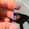 2.52ct Round Cut Blue Sapphire Eternity Band