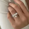 3ctw Oval and Pear Cut Drop Wedding Band
