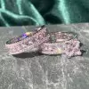 3ct Princess Cut White Sapphire Wedding Ring Set