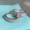 3ct Princess Cut White Sapphire Wedding Ring Set