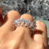2.8ctw Round Cut Five-stone Wedding Band