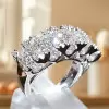 2.8ctw Round Cut Five-stone Wedding Band