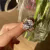 10ct Wide Shank Pear Cut Engagement Ring