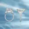 18ct Pear Cut White Sapphire Classic Engagement Ring