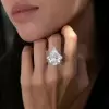 18ct Pear Cut White Sapphire Classic Engagement Ring