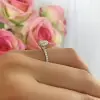 4 Prong Round Cut Engagement Ring
