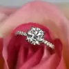 4 Prong Round Cut Engagement Ring