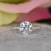 4 Prong Round Cut Engagement Ring