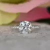 4 Prong Round Cut Engagement Ring