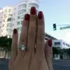 2.25 ctw Oval Accented Solitaire Ring