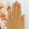 2.25 ctw Oval Accented Solitaire Ring