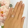 2.25 ctw Oval Accented Solitaire Ring