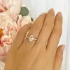 2.25 ctw Oval Accented Solitaire Ring