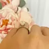 2.25 ctw Oval Accented Solitaire Ring