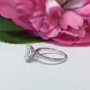 2.25 ctw Oval Accented Solitaire Ring