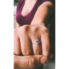2.25 ctw Oval Accented Solitaire Ring