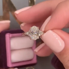 2 Carat Oval Cut Simulated Diamond Engagement Ring In Sterling Silver