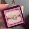 2 Carat Oval Cut Simulated Diamond Engagement Ring In Sterling Silver
