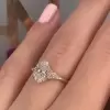 2 Carat Oval Cut Simulated Diamond Engagement Ring In Sterling Silver