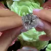 2.5ct Radiant Cut White Sapphire Engagement Ring