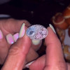 4.04ct Pear Cut Pink & Blue Sapphire 2pcs Bridal Set