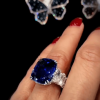 2.2ct Cushion Cut Sapphire Engagement Ring
