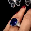 2.2ct Cushion Cut Sapphire Engagement Ring