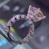 4ct Radiant Cut Champagne Engagement Ring 