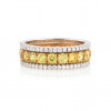 2.45ctw Round Cut Yellow Sapphire Eternity Band