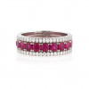 2.45ct Round Cut Ruby Eternity Band